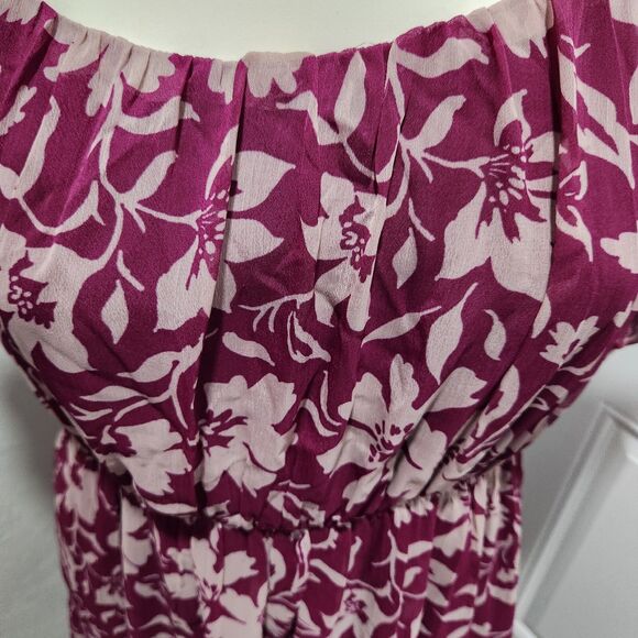 Patrons Of Peace Tiered Floral Maxi Dress Womens SZ Med Modest Soft Flowy Summer - Picture 2 of 6